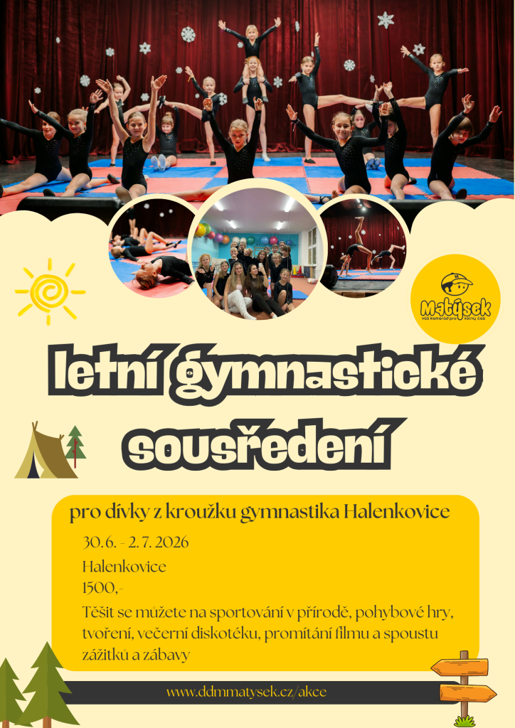 Letní soustředění s gymnastikou